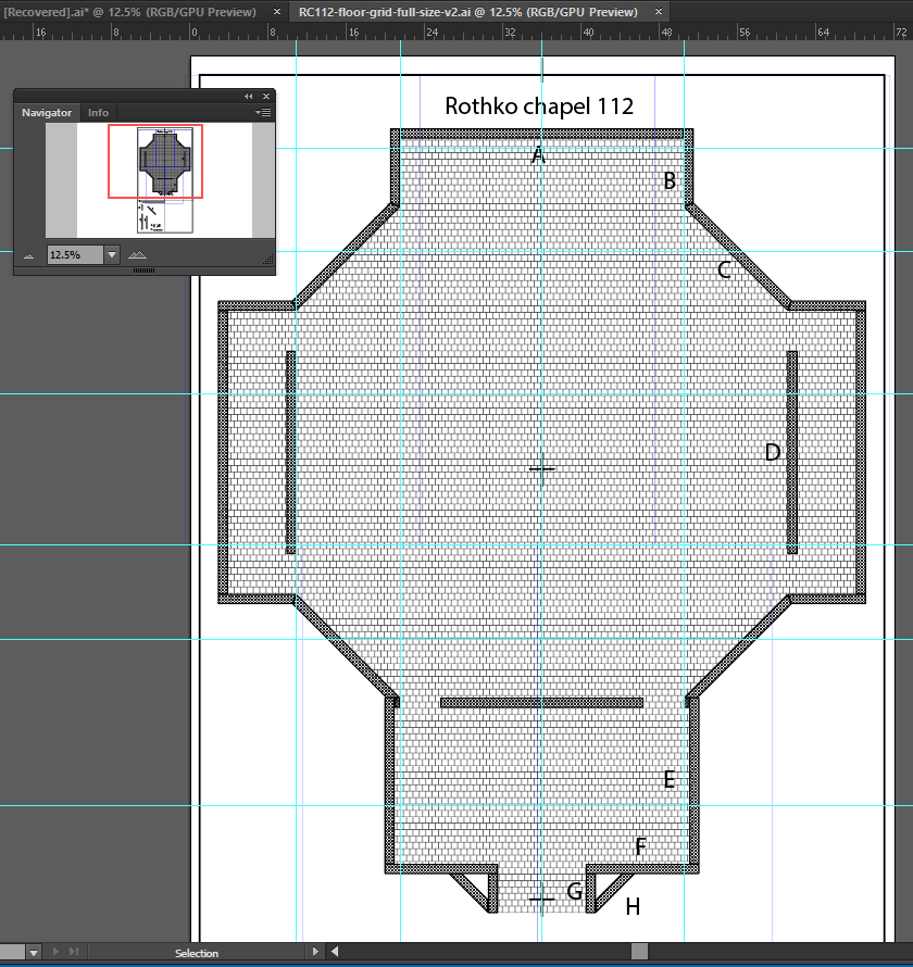 Rothko Chapel 112 - blueprint